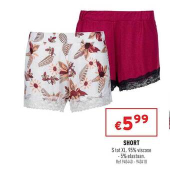 Trafic Short aanbieding