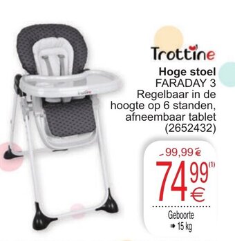 Cora Trottine Hoge stoel aanbieding