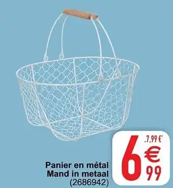 Cora Panier en métal mand in metaal aanbieding