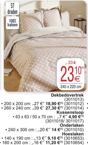 Cora Influx Dekbedovertrek aanbieding