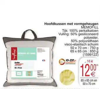 Cora Influx Hoofdkussen met vormgeheugen aanbieding