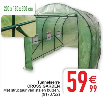 Cora Tunnelserre Cross Garden aanbieding
