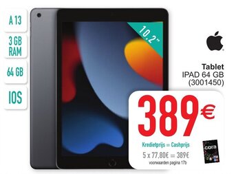 Cora Tablet IPAD 64 GB aanbieding