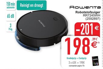 Cora Rowenta Robotstofzuiger RR7245WH aanbieding