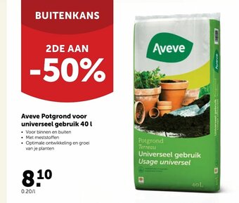 AVEVE Aveve Potgrond voor universeel gebruik 40 L aanbieding