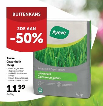 AVEVE Aveve Gazonkalk 25 kg aanbieding