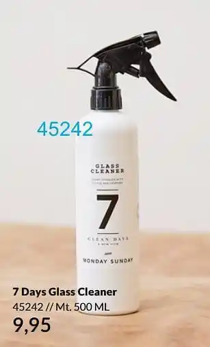 7 days glass cleaner