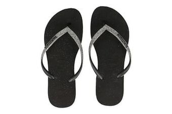 Berca Shoes Havaianas Badslipper Dames Slim Glitter Ii - Zwart aanbieding