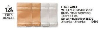 Damart Set van 4 verlengstukjes voor beha aanbieding