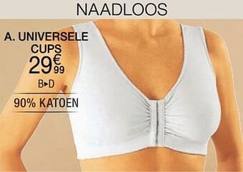 Damart Beha zonder beugels, universele cups, opent vooraan aanbieding