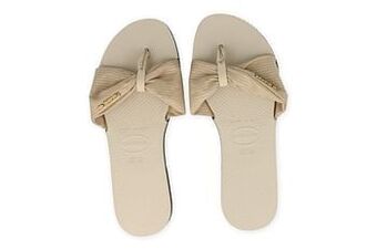 Berca Shoes Havaianas Slipper Dames You Saint Tropez Shine - Goud aanbieding