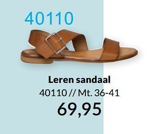 Leren sandaal