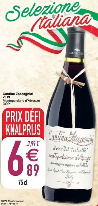 Cora Cantina zaccagnini 2019 montepulciano d’abruzzo dop aanbieding