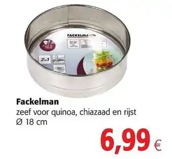 Fackelman zeef voor quinoa, chiazaad en rijst 18 cm