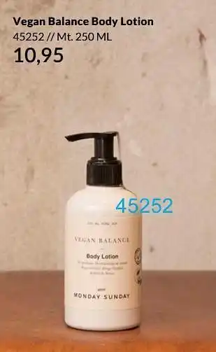 Vegan balance body lotion