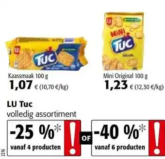 Colruyt Lu tuc Mini Original 100 g aanbieding