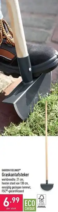 ALDI Garden feelings graskantafsteker aanbieding
