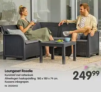 Fun Loungeset rosalie aanbieding