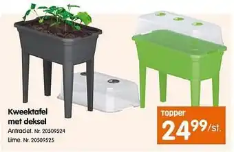 Kweektafel met deksel
