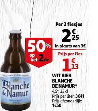 Wit Bier Blanche De Namur