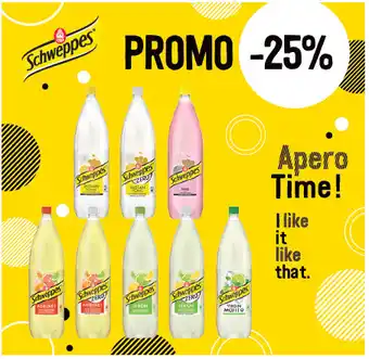 Prik en Tik Schweppes -20% aanbieding