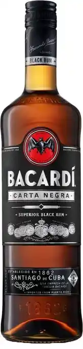 Bacardi Carta Negra fles 70cl