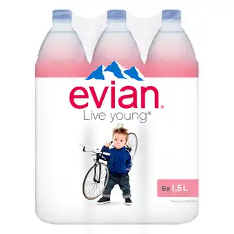 Prik en Tik Evian rpet 6 x 1,5l aanbieding