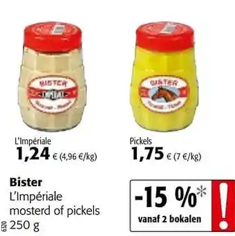 Bister l`impériale mosterd of pickels 250 g