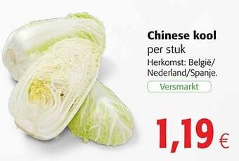 Colruyt Chinese kool aanbieding