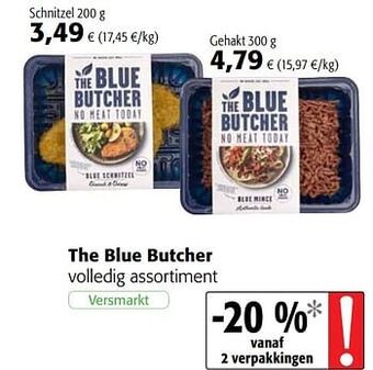 Colruyt The blue butcher Schnitzel 200 g of Gehakt 300g aanbieding