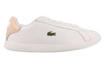 Berca Shoes Lacoste Sneaker Laag Dames Clean White Graduate - Wit aanbieding