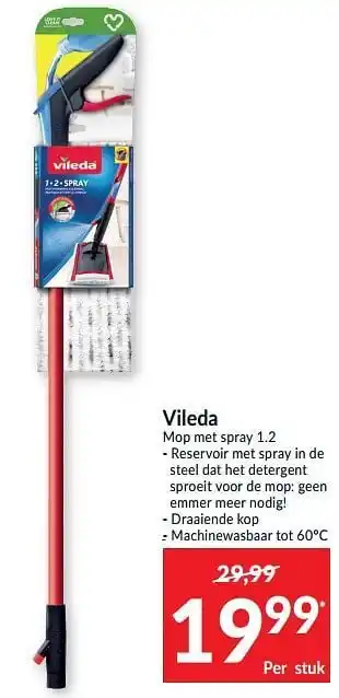 Intermarché Vileda mop met spray 1.2 aanbieding