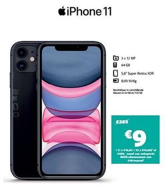 Base Apple iphone 11 aanbieding