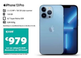 Base Apple iphone 13 pro aanbieding