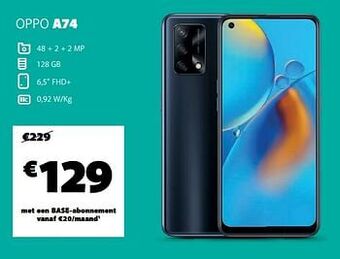 Base Oppo a74 aanbieding