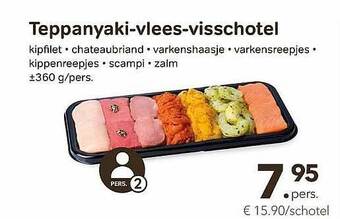 Bon Ap Teppanyaki-vlees-visschotel aanbieding