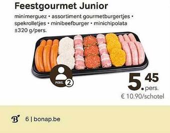 Bon Ap Feestgourmet Junior aanbieding