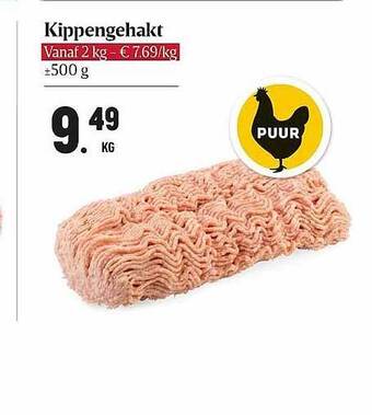 Buurtslagers Kippengehakt aanbieding