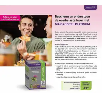 Mannavita Mariadistel Platinum aanbieding
