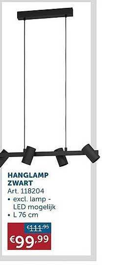 Zelfbouwmarkt Hanglamp aanbieding