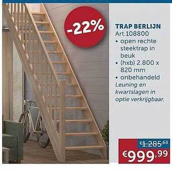 Zelfbouwmarkt Trap Berlijn aanbieding