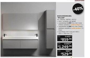 Zelfbouwmarkt Badkamermeubel aanbieding