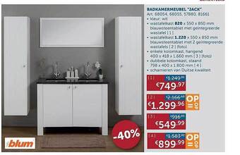 Zelfbouwmarkt Badkamermeubel aanbieding