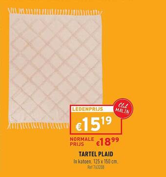 Trafic Tartel Plaid aanbieding