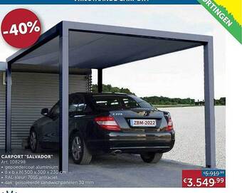 Zelfbouwmarkt Carport aanbieding