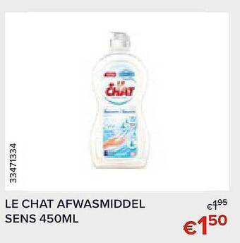 Euroshop Le Chat Afwasmiddel Sens aanbieding