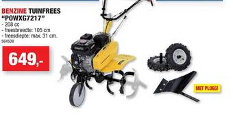Hubo Benzine Tuinfrees aanbieding