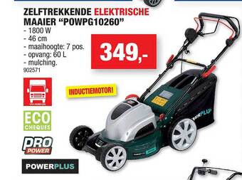 Hubo Zelftrekkende Elektrische Maaier aanbieding
