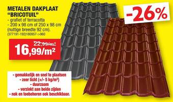 Hubo Metalen Dakplaat aanbieding