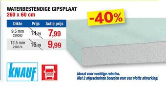Hubo Waterbestendige Gipsplaat aanbieding